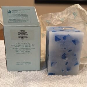 New Partylite Super Chunk Ocean Mist 3" x 4" scented candle M0464